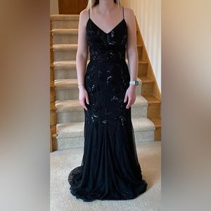 Adrianna Papell Platinum Gown 40330 in Black